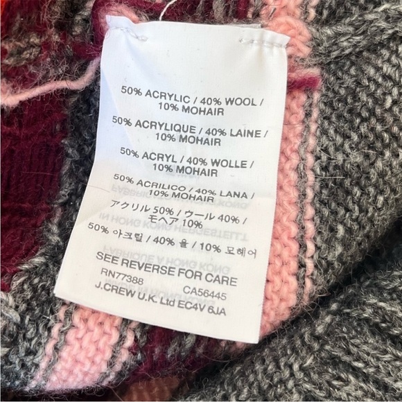 J. Crew Nordic Fair Isle Wool Blend Knit Crewneck Sweater - Picture 5 of 8